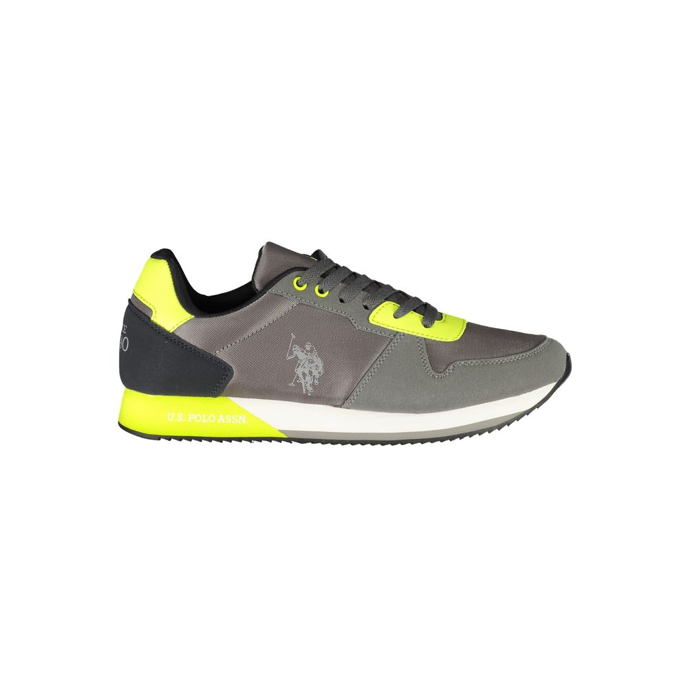 U.S. POLO ASSN. Gray Polyurethane Men's Sneaker