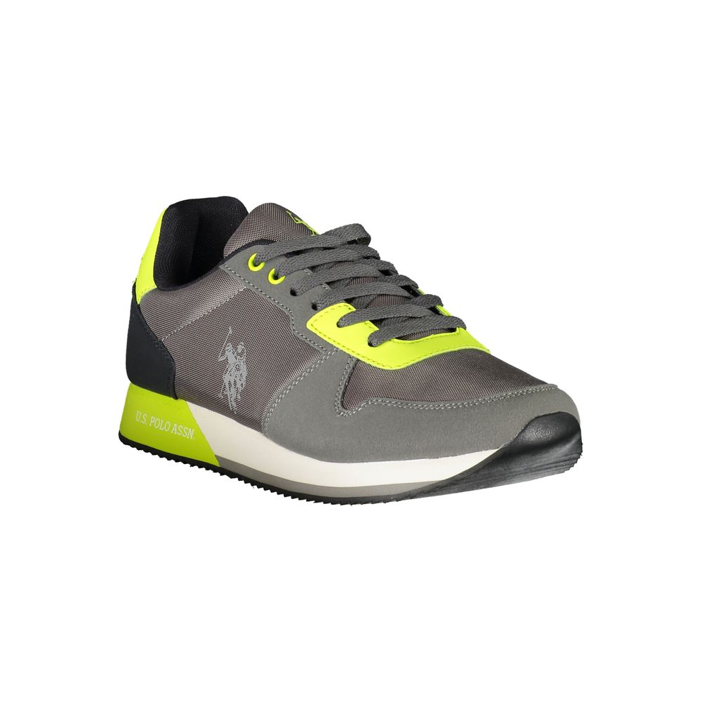 U.S. POLO ASSN. Gray Polyurethane Men's Sneaker