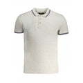 Cavalli Class Grigio Cotton Men Polo Shirt
