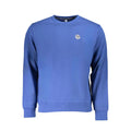 North Sails Blue Cotton Men Sweatshirt