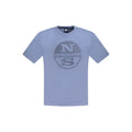 North Sails Blue Cotton Men T-Shirt