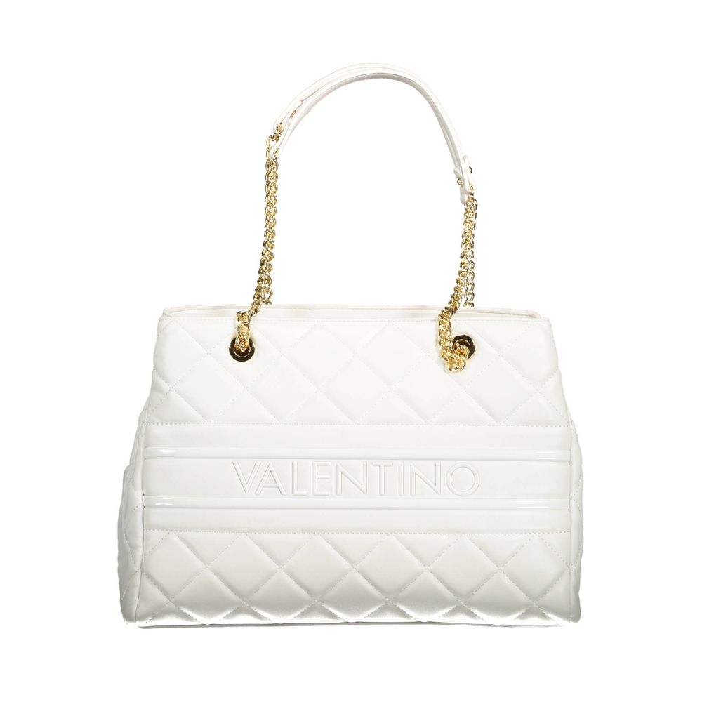 Mario Valentino White Polyurethane Women's Bag with Handles