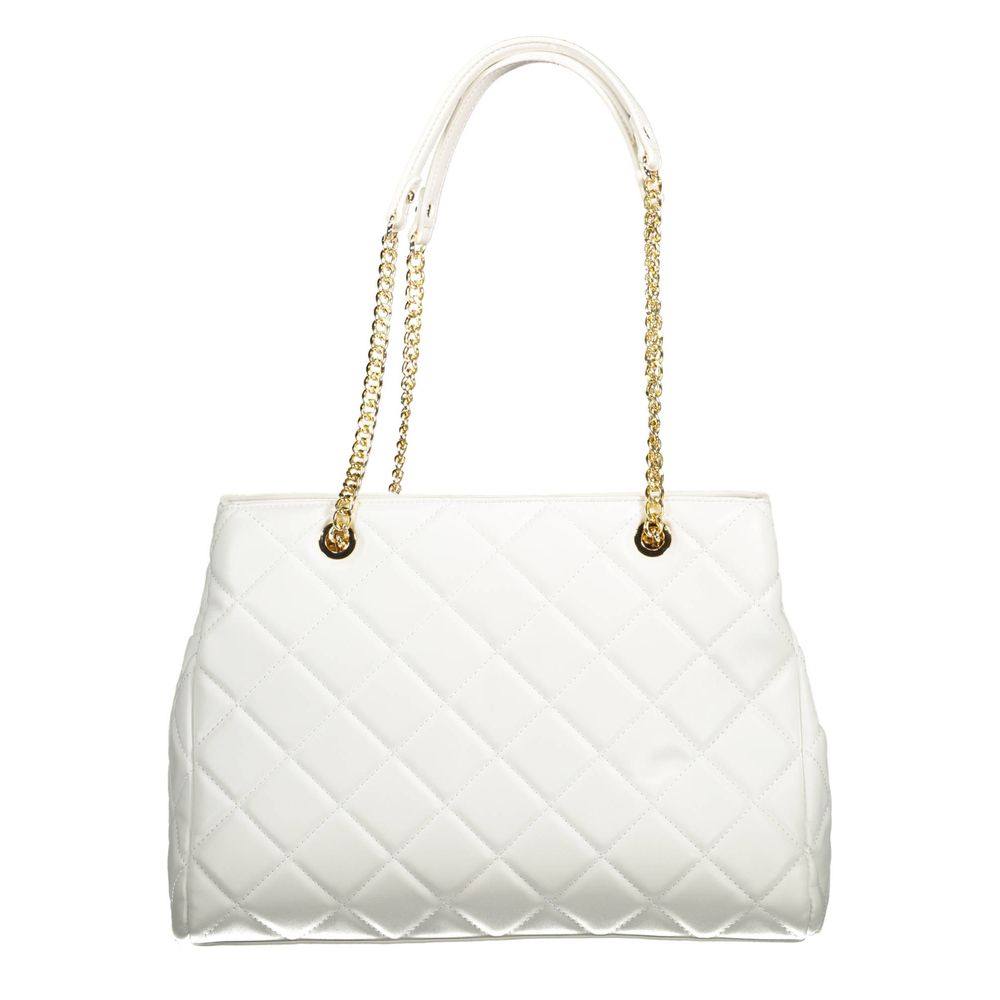 Mario Valentino White Polyurethane Women's Bag with Handles
