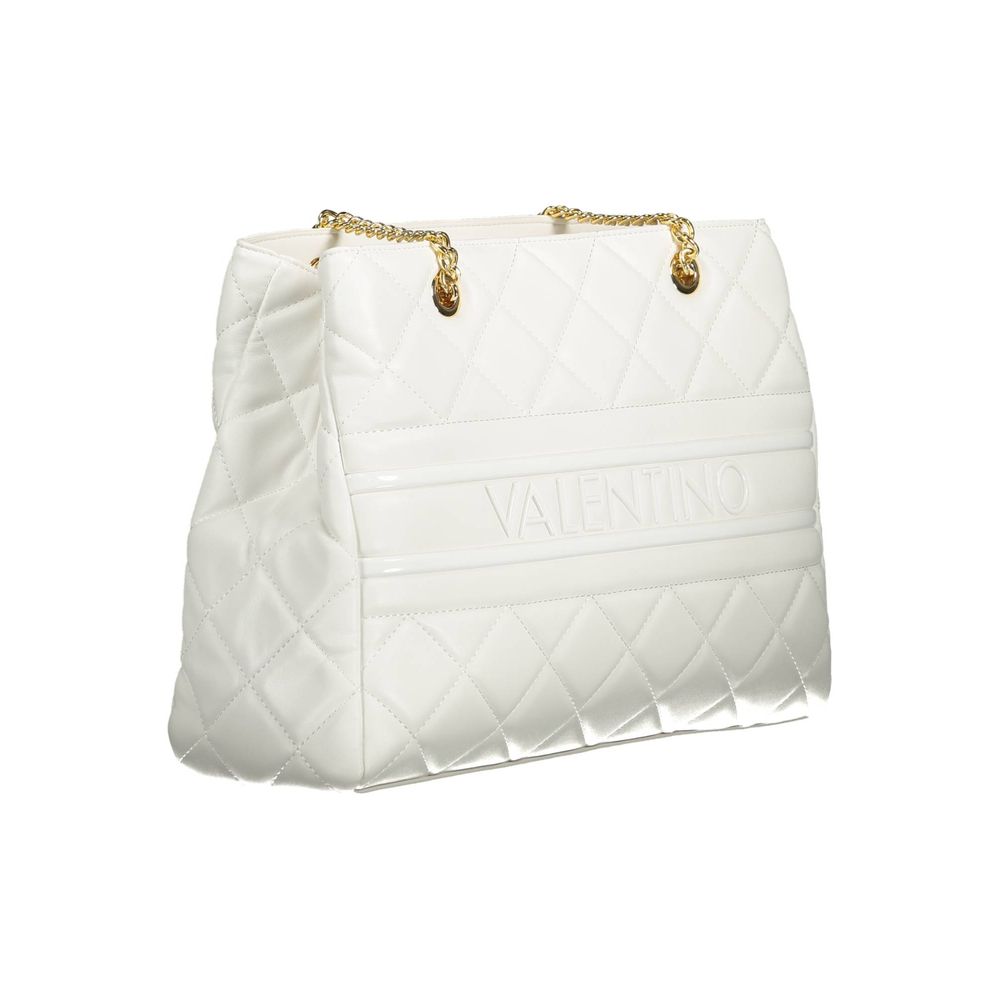 Mario Valentino White Polyurethane Women's Bag with Handles
