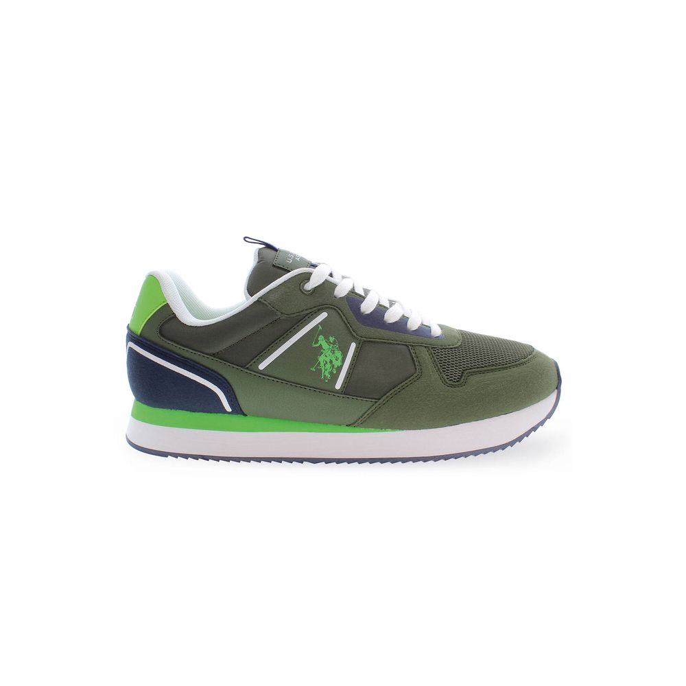 U.S. POLO ASSN. Green Polyester Men's Sneaker