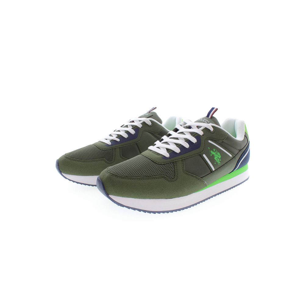 U.S. POLO ASSN. Green Polyester Men's Sneaker