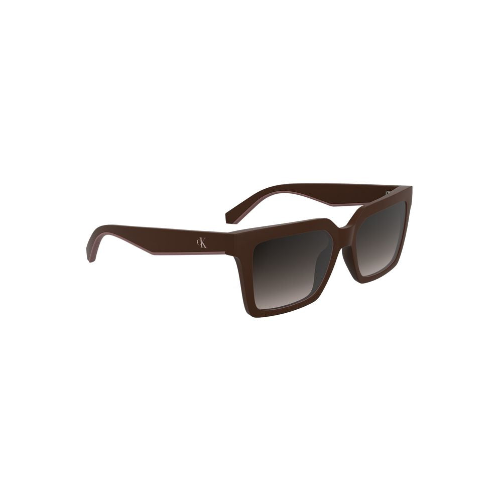 Calvin Klein Red Bio-Based Fabric Women Sunglass