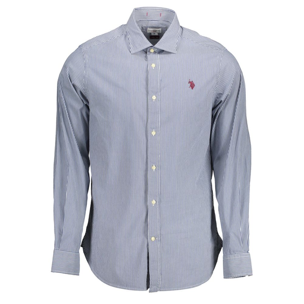 U.S. POLO ASSN. Blue Cotton Men's Shirt