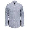 U.S. POLO ASSN. Blue Cotton Men's Shirt