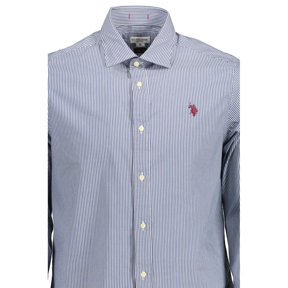 U.S. POLO ASSN. Blue Cotton Men's Shirt