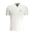 La Martina White Cotton Men Polo Shirt