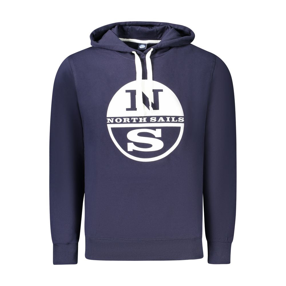 North Sails Blue Cotton Men's Hoodie
