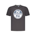 North Sails Black Cotton Men's T-Shirt