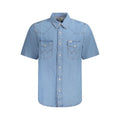 Wrangler Azzurro Cotton Men Shirt