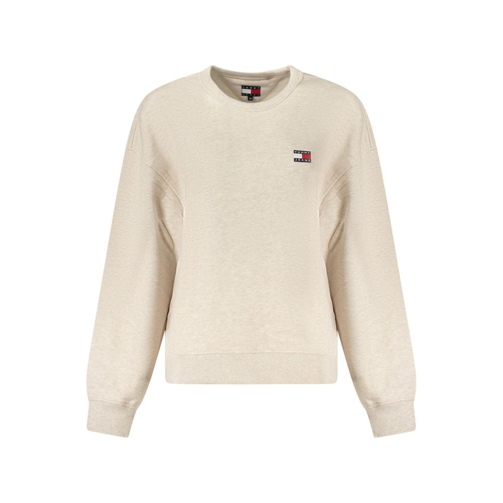 Tommy Hilfiger Beige Cotton Women Sweatshirt