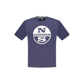 North Sails Blue Cotton Men T-Shirt