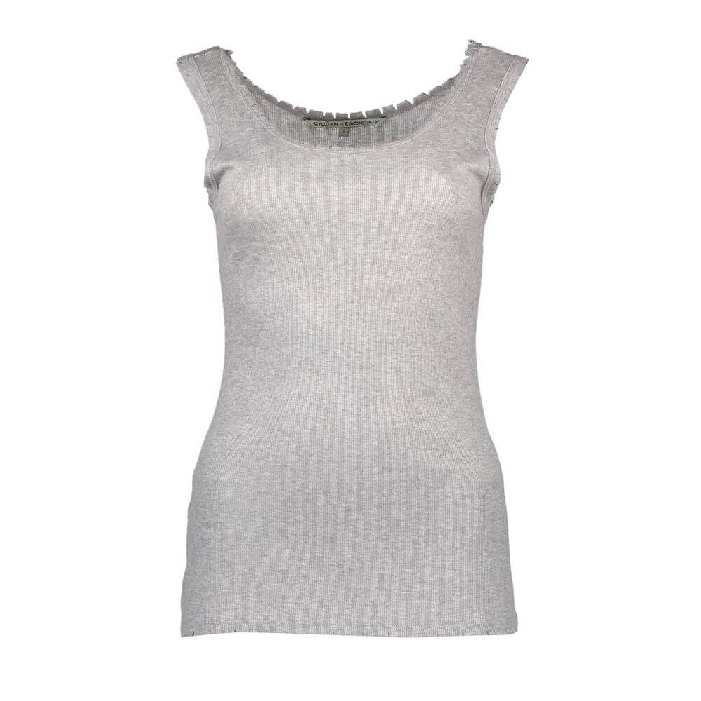 Silvian Heach Grigio Viscosa Women T-Shirt