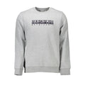 Napapijri Grigio Organic Cotton Men Sweatshirt