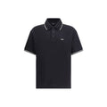 Amiri Black Cotton Polo T-Shirt
