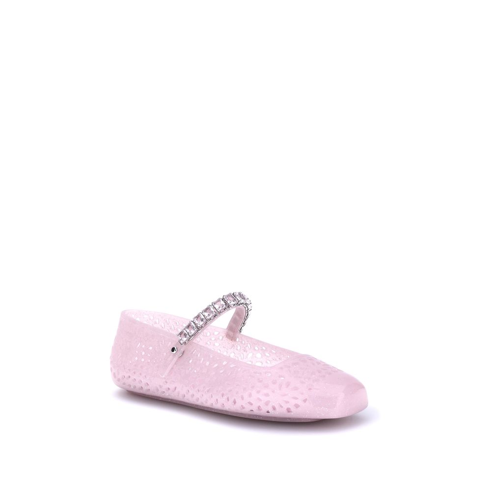 Jimmy Choo Multicolor Polyurethane Ballet Flats