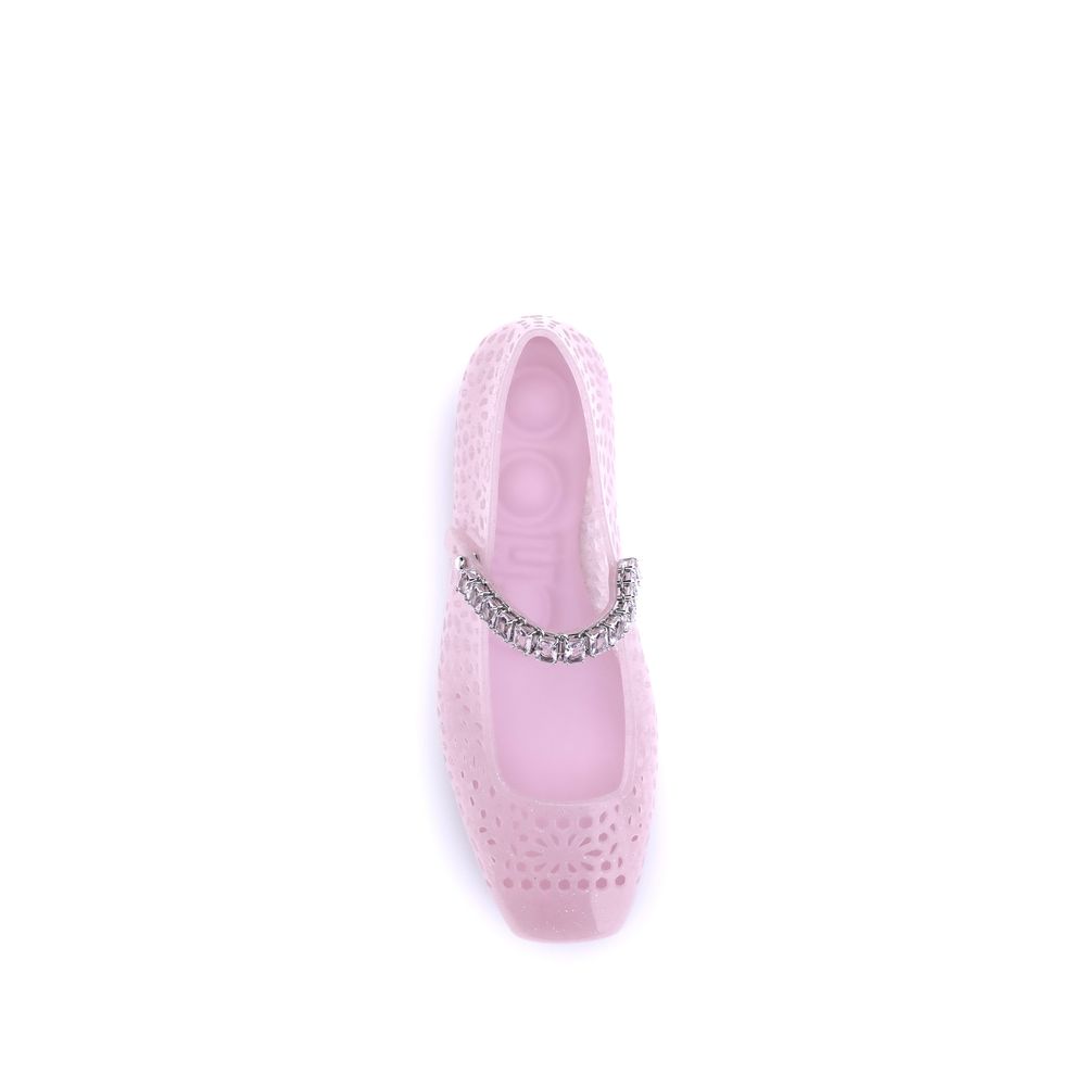 Jimmy Choo Multicolor Polyurethane Ballet Flats