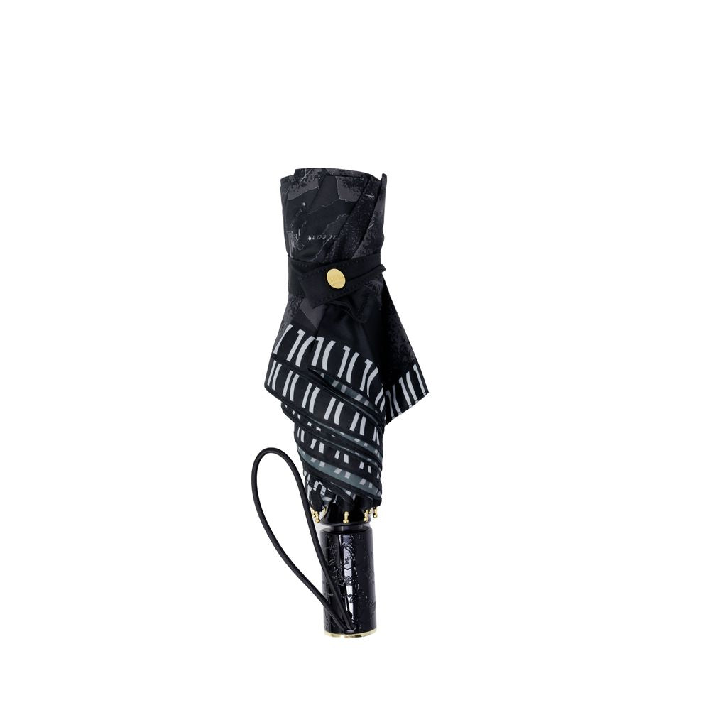 Alviero Martini Prima Classe Black Nylon Umbrella