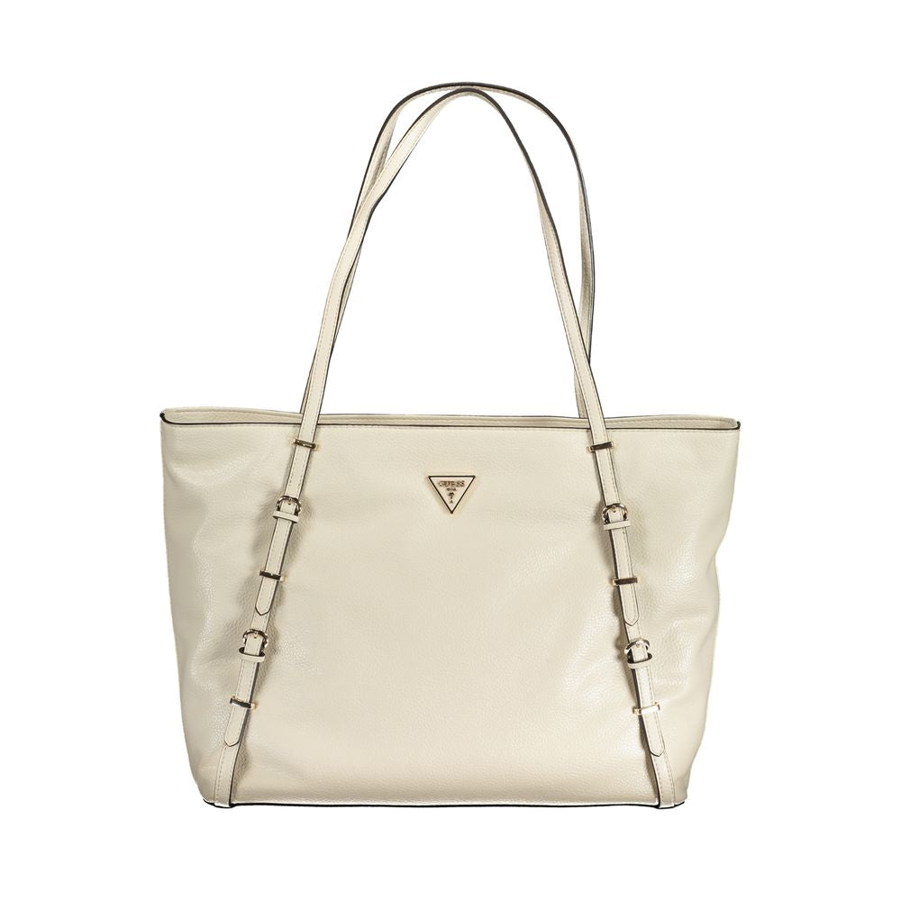 Guess Jeans Beige Polyurethane Women Handbag