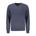 Hugo Boss Blue Cotton Men's Long-Sleeved T-Shirt
