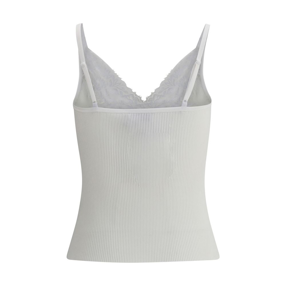 Self-Portrait White Viscose Top