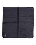 Dolce & Gabbana Blue DG Crown Silk Square Men Foulard Scarf