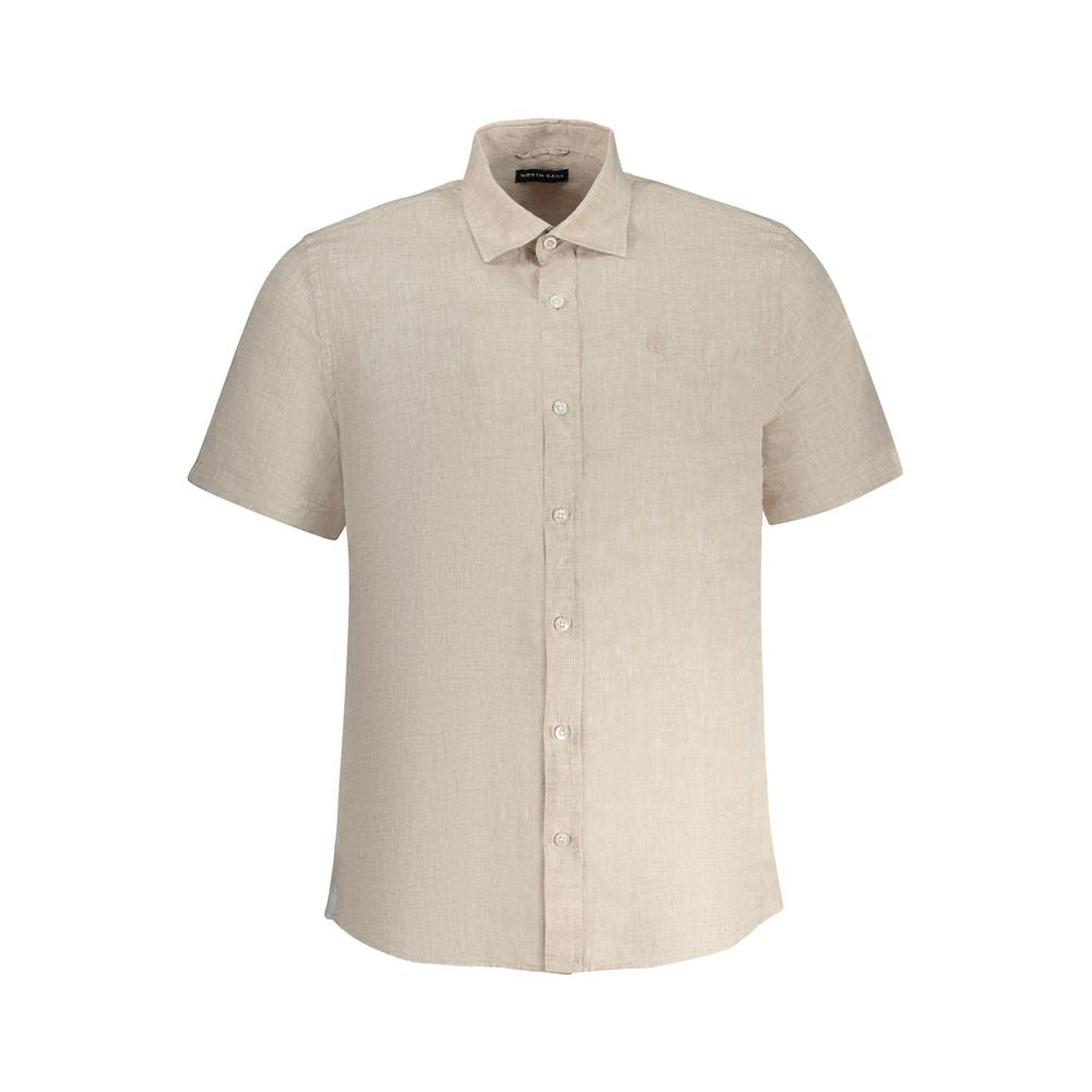 North Sails Beige Linen Men's Shirt