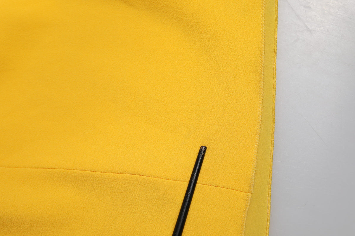 Dolce & Gabbana Yellow One Shoulder Side Slit Sheath Dress