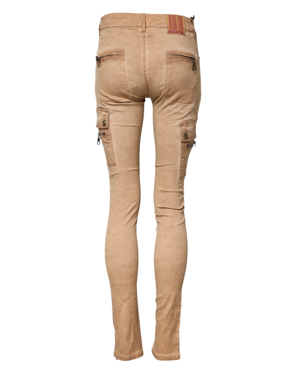 PLEIN SUD Brown Cotton Mid Waist Skinny Denim Jeans