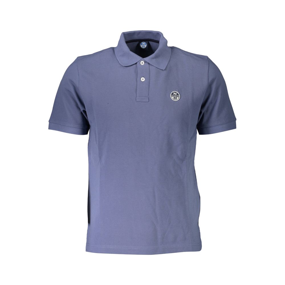 North Sails Blu Cotton Men T-Shirt