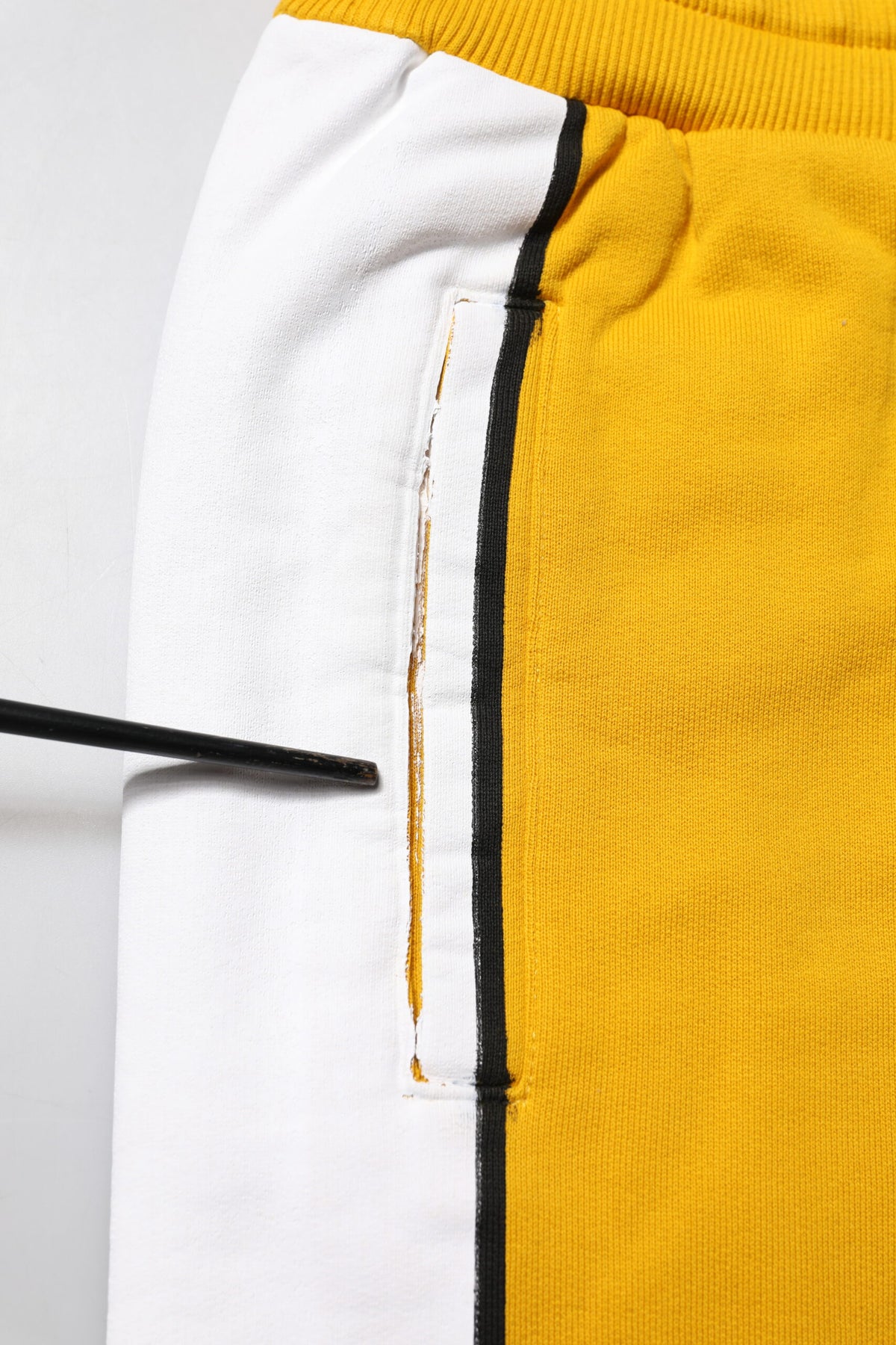 Dolce & Gabbana Yellow Cotton Logo Sweatpants Jogger Pants