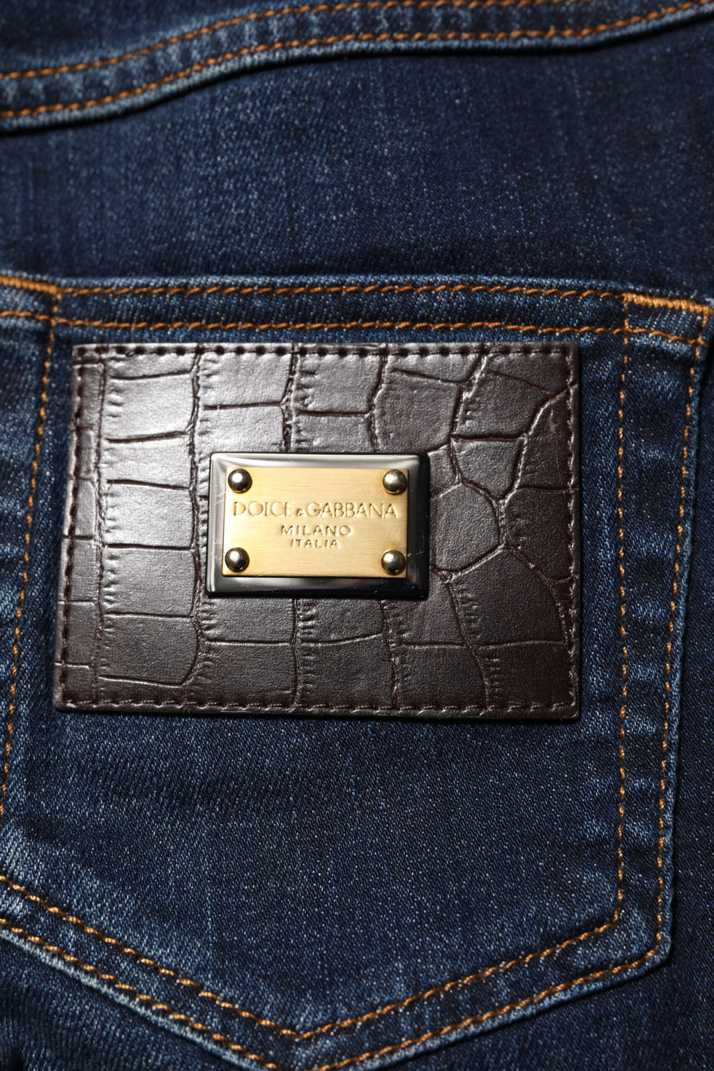 Dolce & Gabbana Blue GRACE High Waist Skinny Denim Jeans