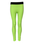 Dolce & Gabbana Green Nylon Slim Fit Leggings Pants