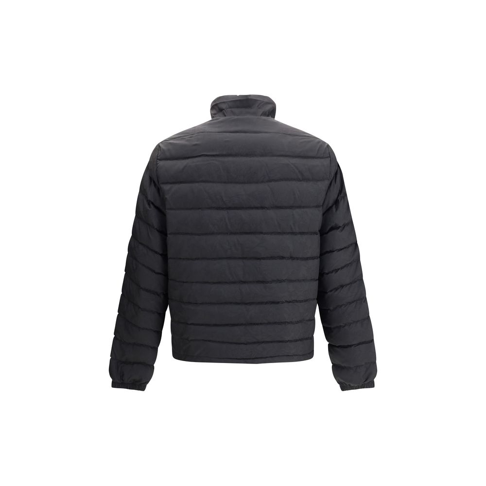 Versace Black Polyester Coat