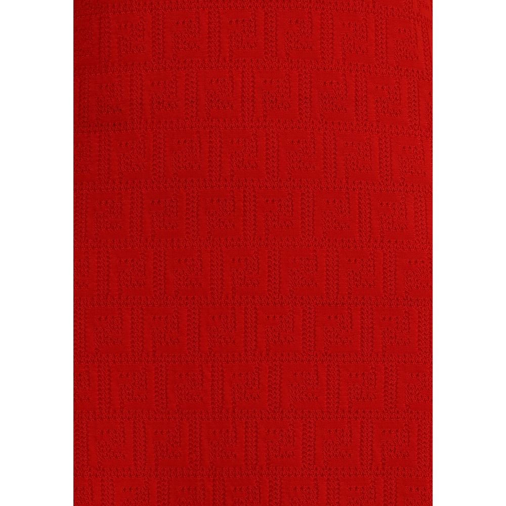 Fendi Multicolor Cotton Casual Dress