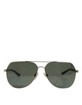 Dolce & Gabbana Black 18K Gold Plated Polarized Steel DG2133K Sunglasses