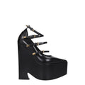 Versace Black Leather Broch
