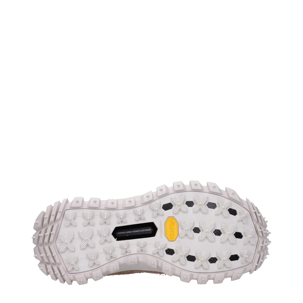 Moncler Pink Leather Athletic Sneakers
