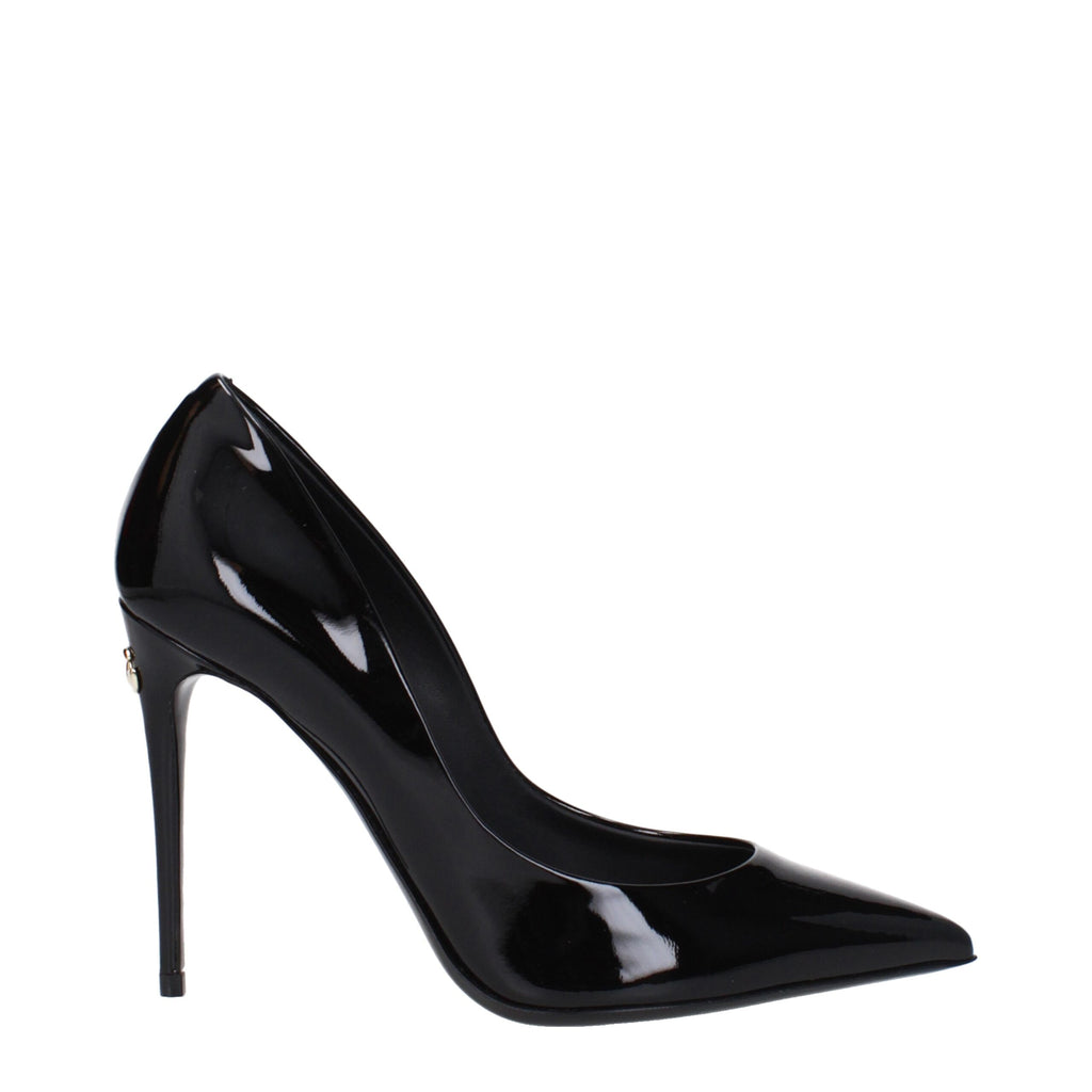 Dolce & Gabbana Black Leather Broch