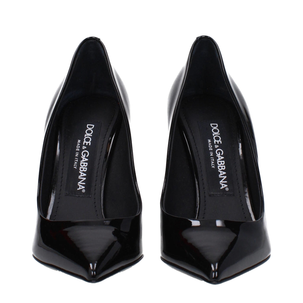 Dolce & Gabbana Black Leather Broch