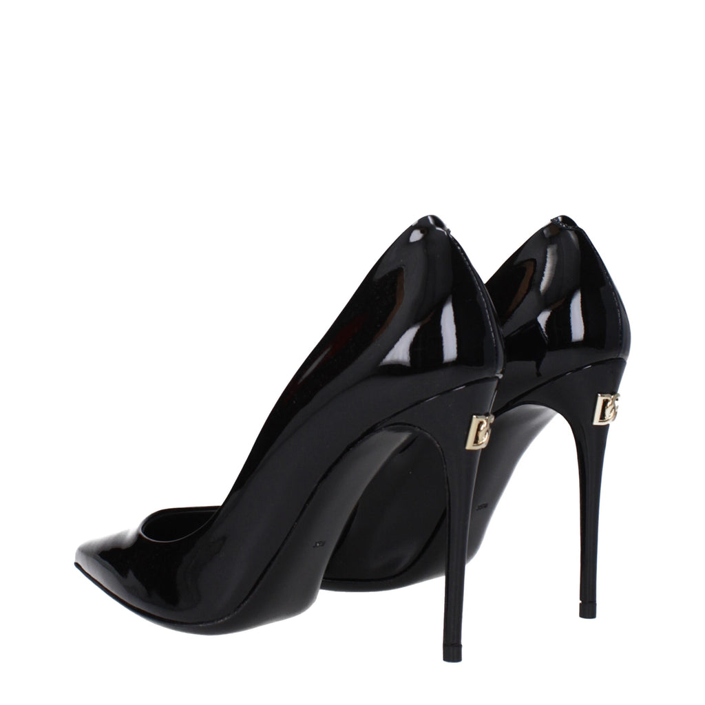 Dolce & Gabbana Black Leather Broch