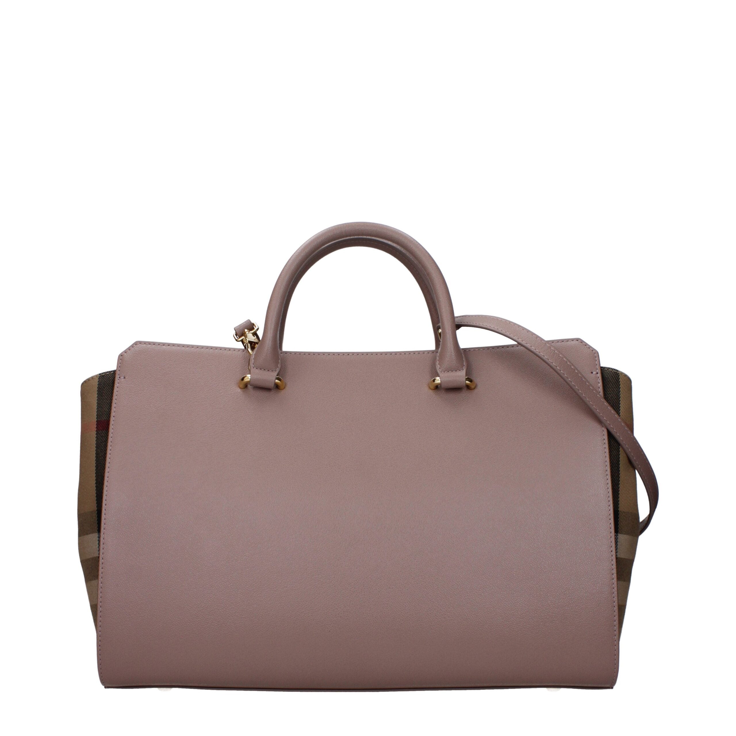Burberry Gray Leather Handbag