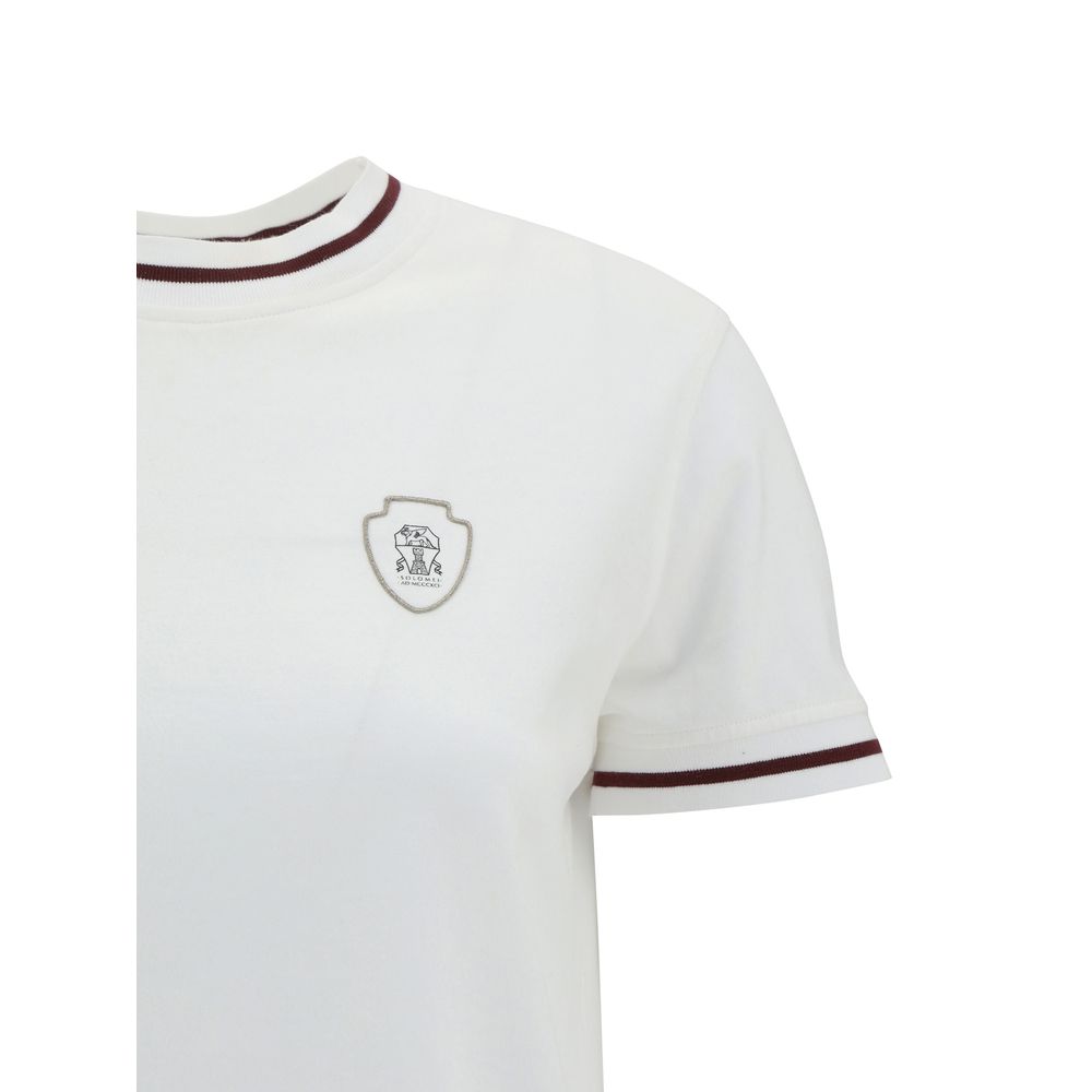 Brunello Cucinelli White Cotton T-Shirt