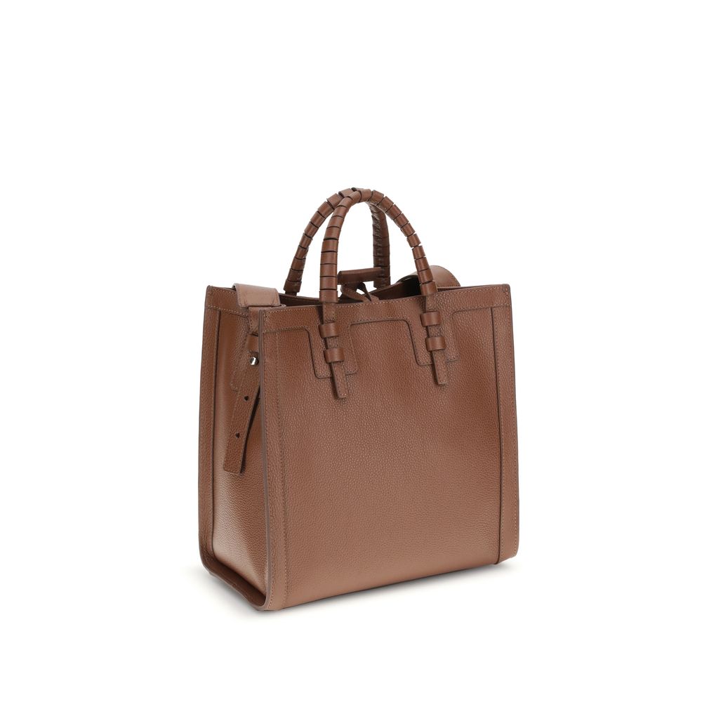 Casadei Brown Calf Leather Bos Taurus Shoulder Bag