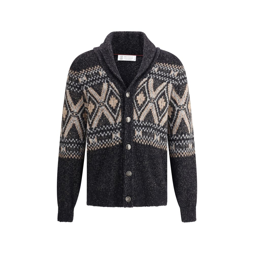 Brunello Cucinelli Black Fleece Wool Sweatshirt