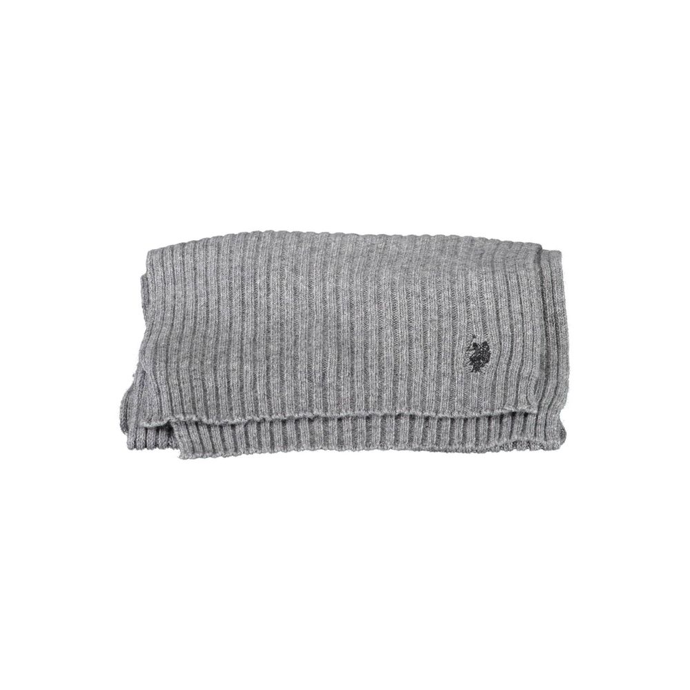 U.S. POLO ASSN. Gray Wool Men's Scarf
